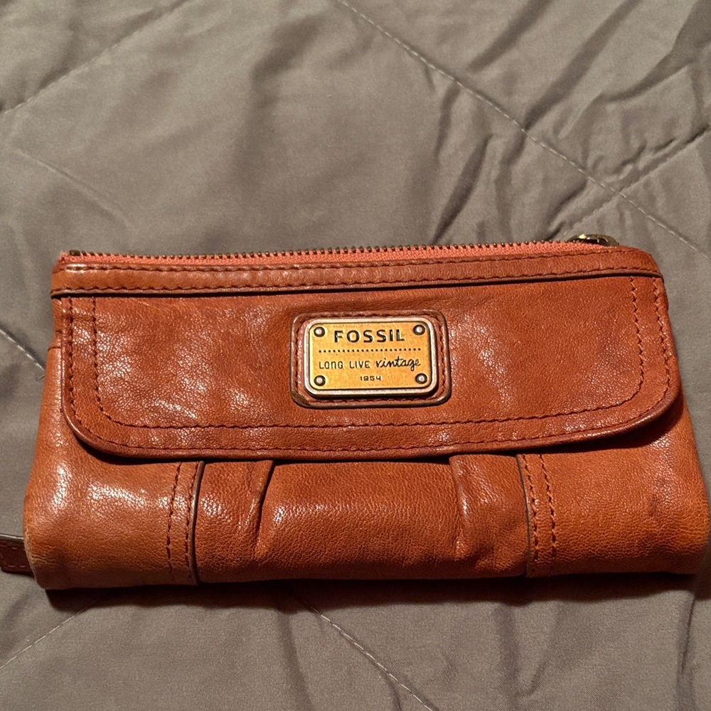 Fossil Brown Leather Wallet